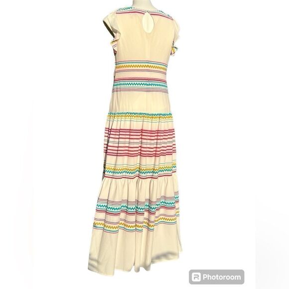 Violet Weekend Boho Style Sleeveless Stripe Maxi Dress New Size Medium - Picture 4 of 6